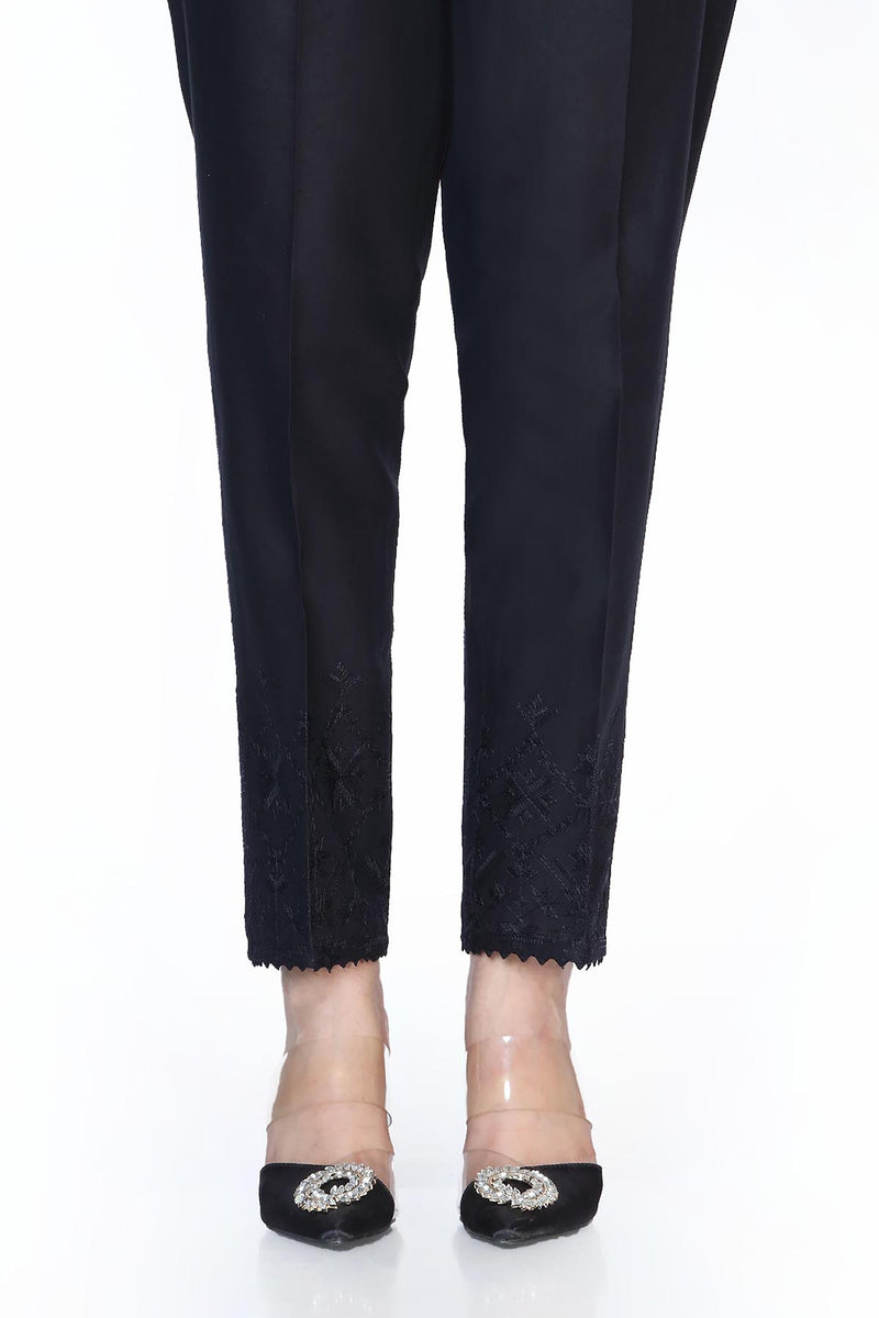 EMBROIDERED CAMBRIC TROUSER