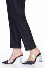 EMBROIDERED CAMBRIC TROUSER