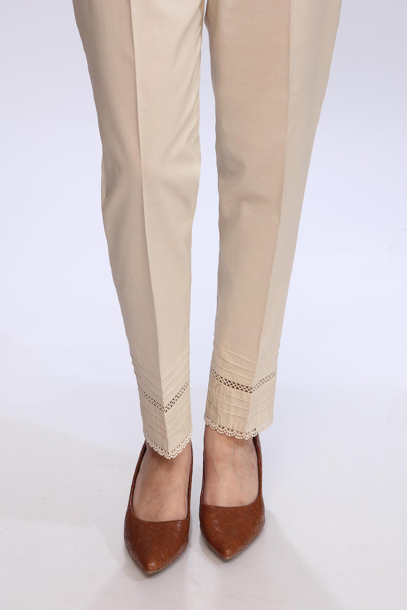 EMBROIDERED CAMBRIC TROUSER