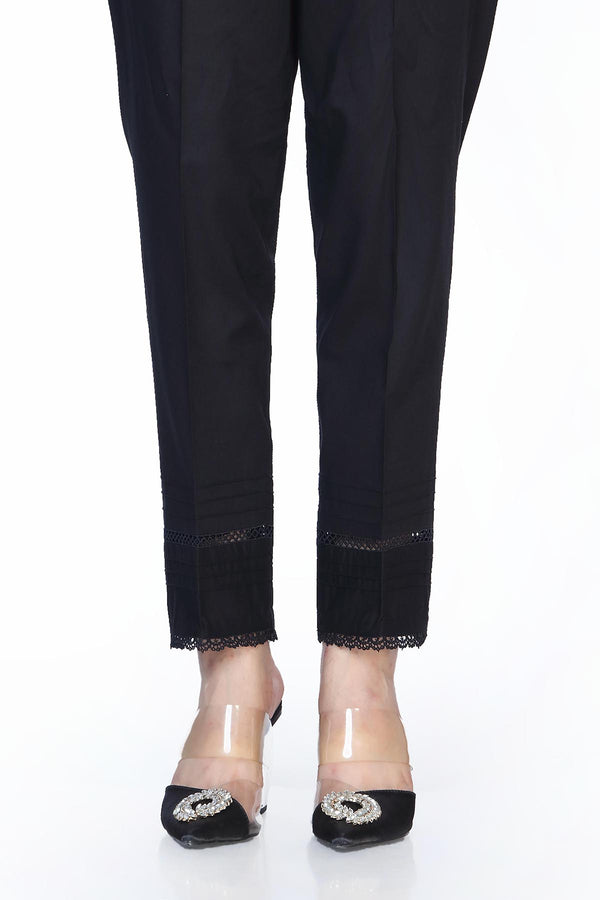 EMBROIDERED CAMBRIC TROUSER