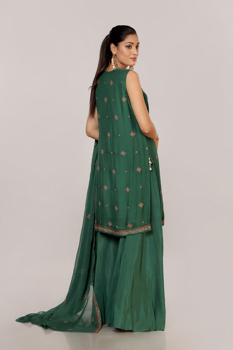 EMBROIDERED  CHIFFON 2 PCS