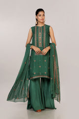 EMBROIDERED  CHIFFON 2 PCS