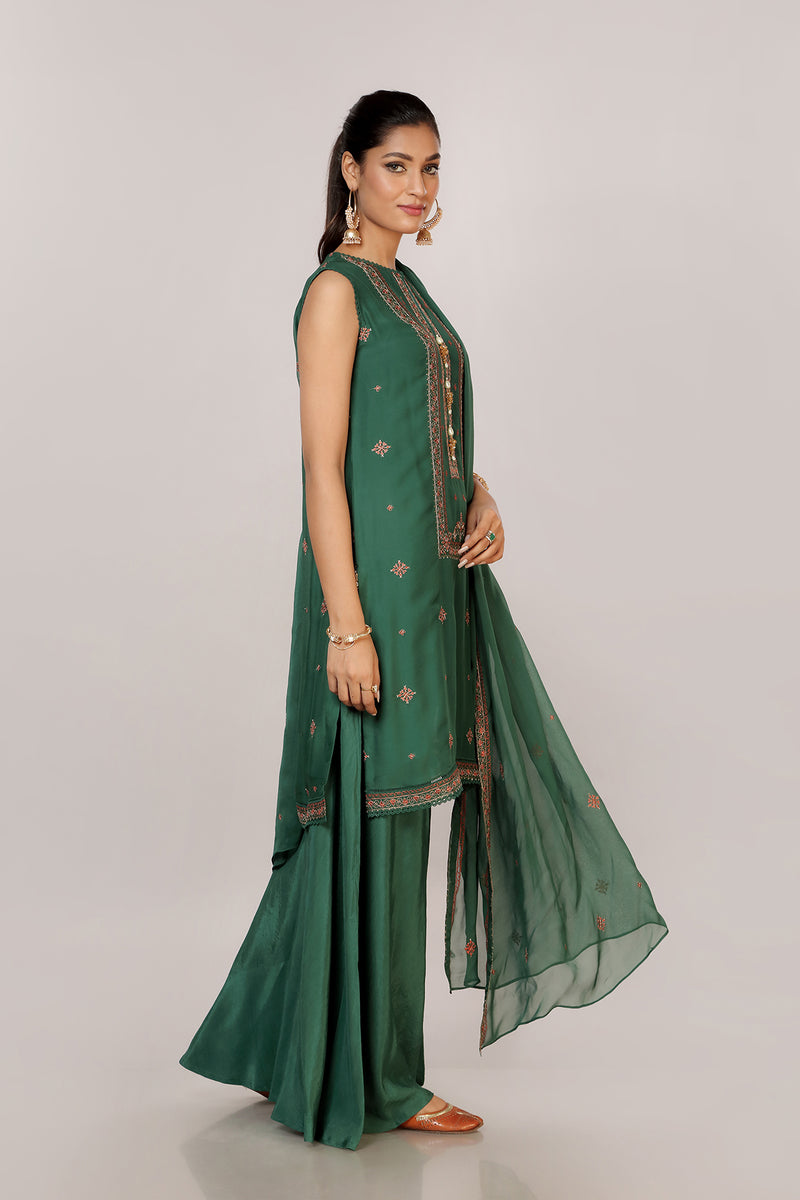 EMBROIDERED  CHIFFON 2 PCS