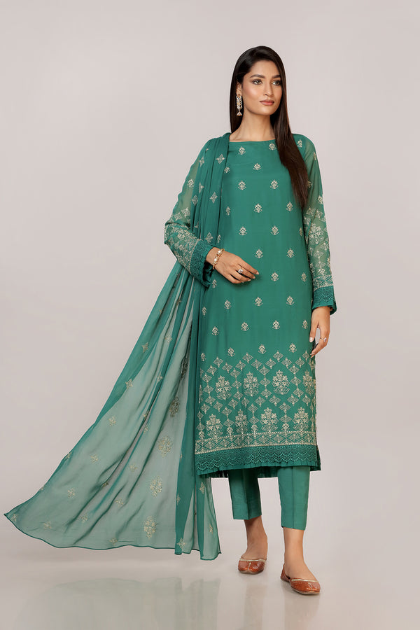 Buy Palak Designer See Green embroidery Work Cotton Long Chudidar Salwar  Kameez Latest fancy Beautiful casual Suit Dress Material (Unstitched) at  Amazon.in