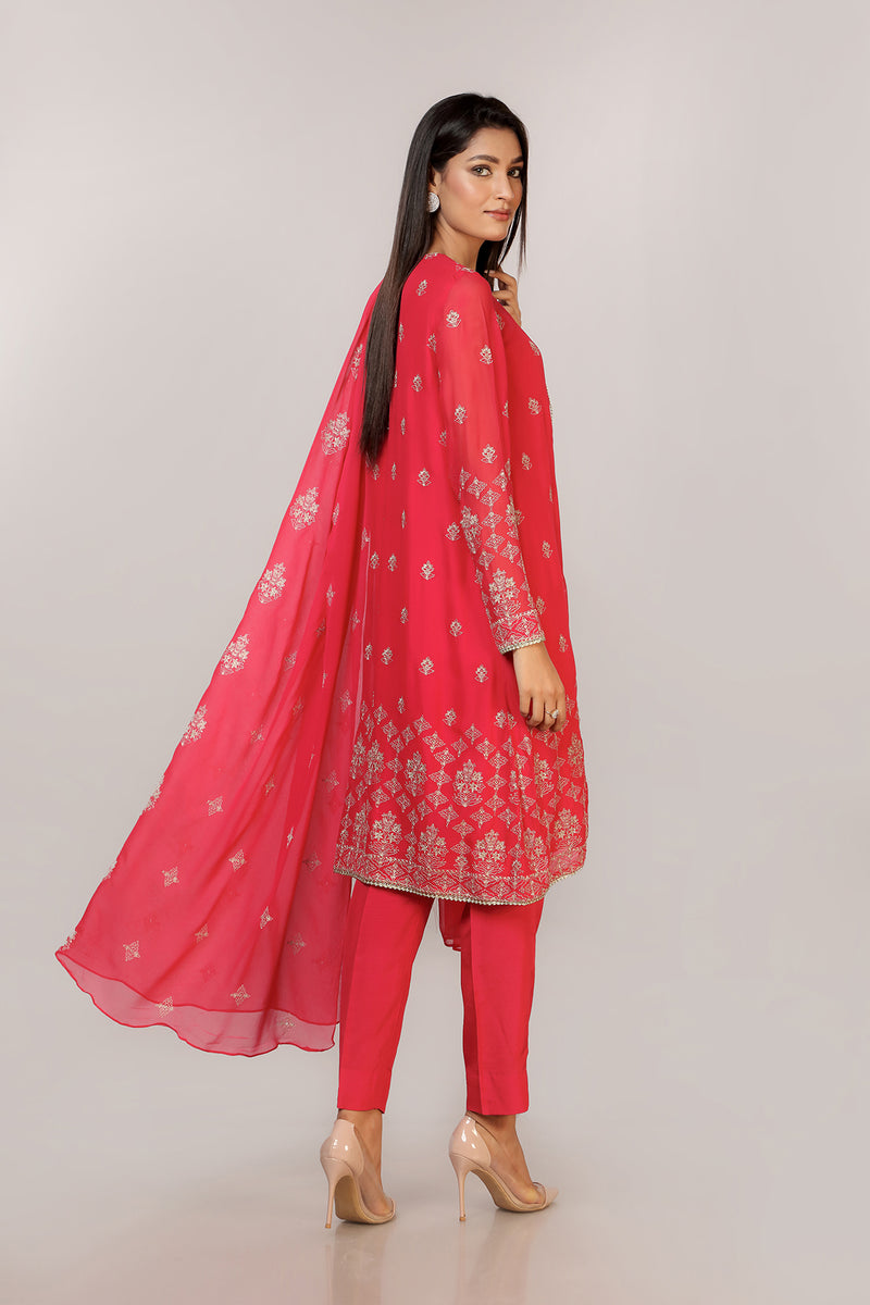 EMBROIDERED  CHIFFON 2 PCS