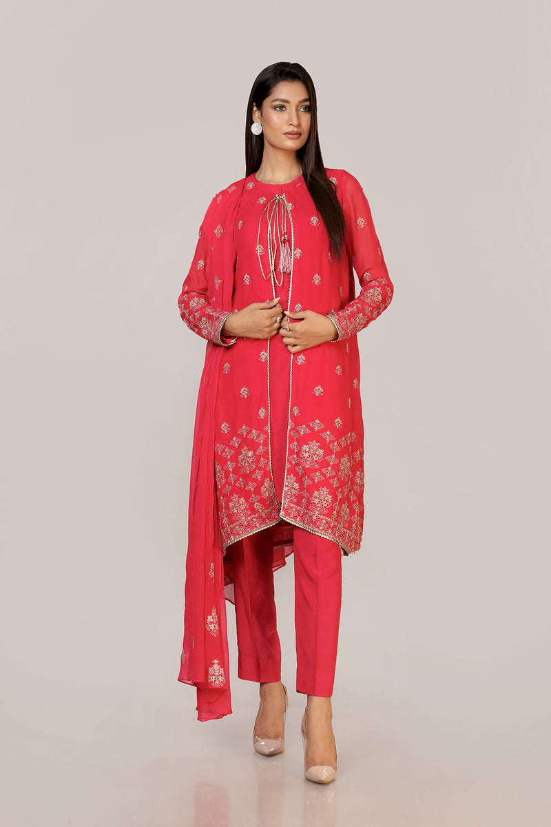 EMBROIDERED  CHIFFON 2 PCS