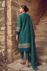 EMBROIDERED  KARANDI LAWN 3PCS