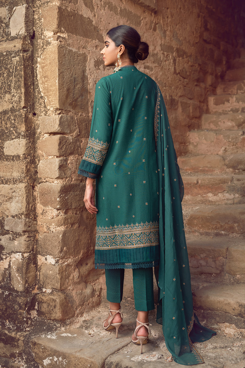 EMBROIDERED  KARANDI LAWN 3PCS