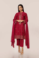 EMBROIDERED  KARANDI LAWN 3PCS