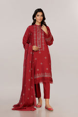 EMBROIDERED COTTON KARANDI 3PCS