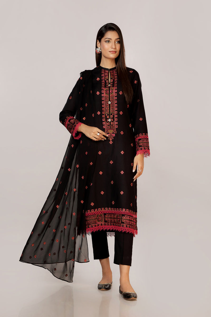 EMBROIDERED KAHADDAR 3PCS