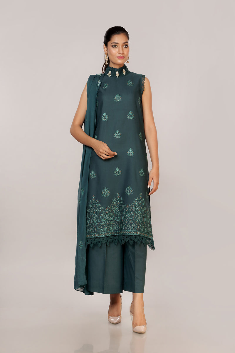 EMBROIDERED KAHADDAR 3PCS
