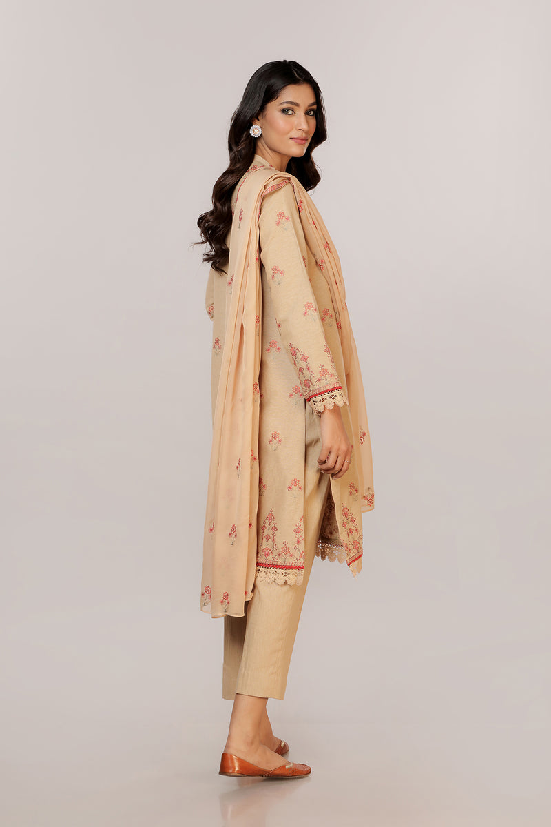 EMBROIDERED COTTON KARANDI 3PCS