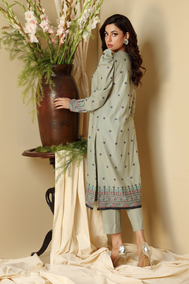 EMBROIDERED KARANDI LAWN 2PCS