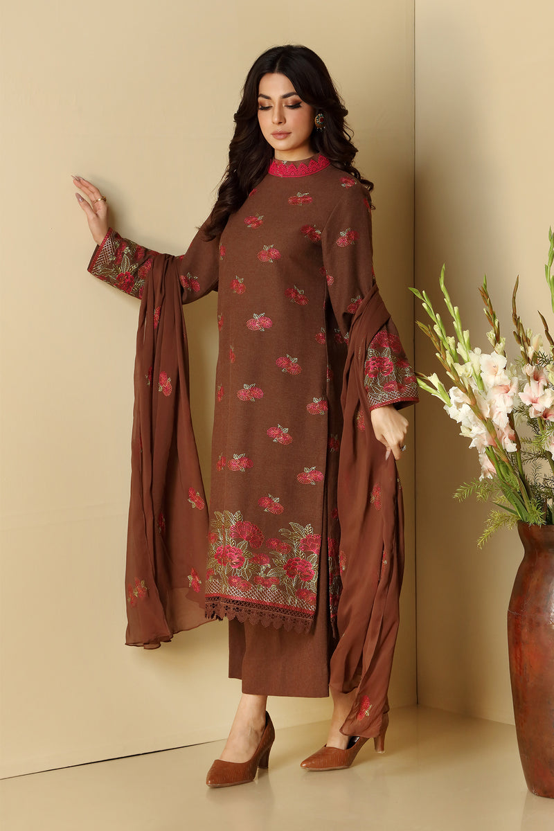 EMBROIDERED COTTON KARANDI 3PCS