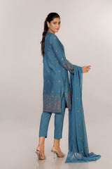 EMBROIDERED  KARANDI LAWN 3PCS