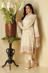EMBROIDERED KARANDI LAWN 3PCS