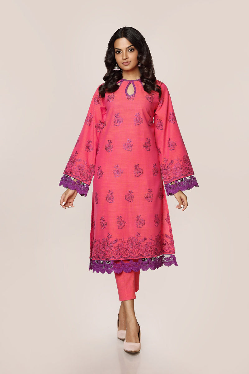 EMBROIDERED  KHADDAR 2PCS