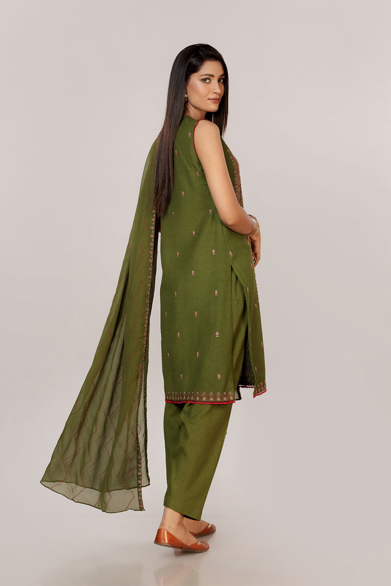 EMBROIDERED COTTON KARANDI 3PCS