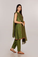 EMBROIDERED COTTON KARANDI 3PCS