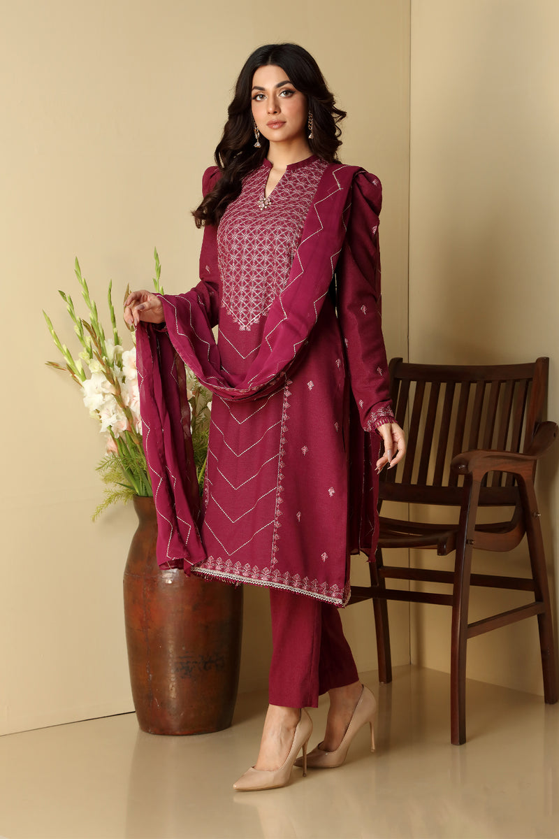 EMBROIDERED COTTON KARANDI 3PCS