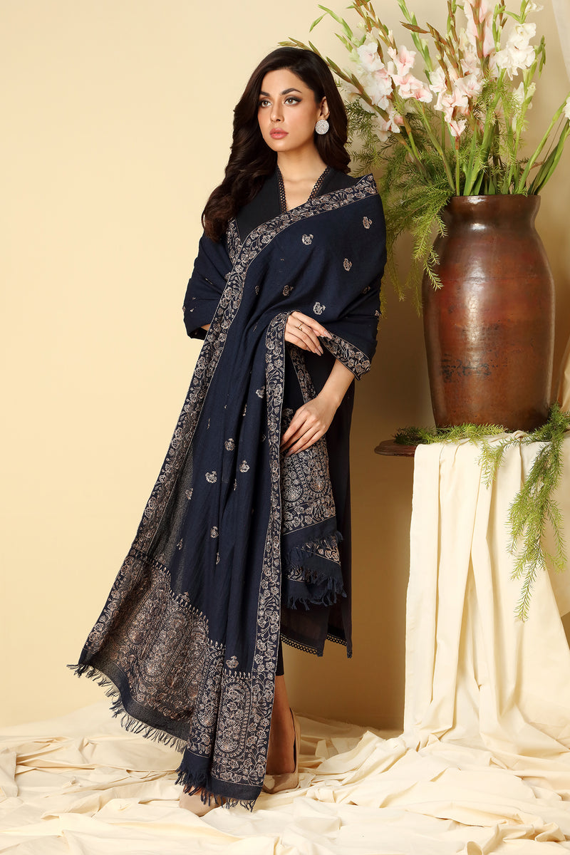 EMBROIDERED KARANDI LAWN SHAWL