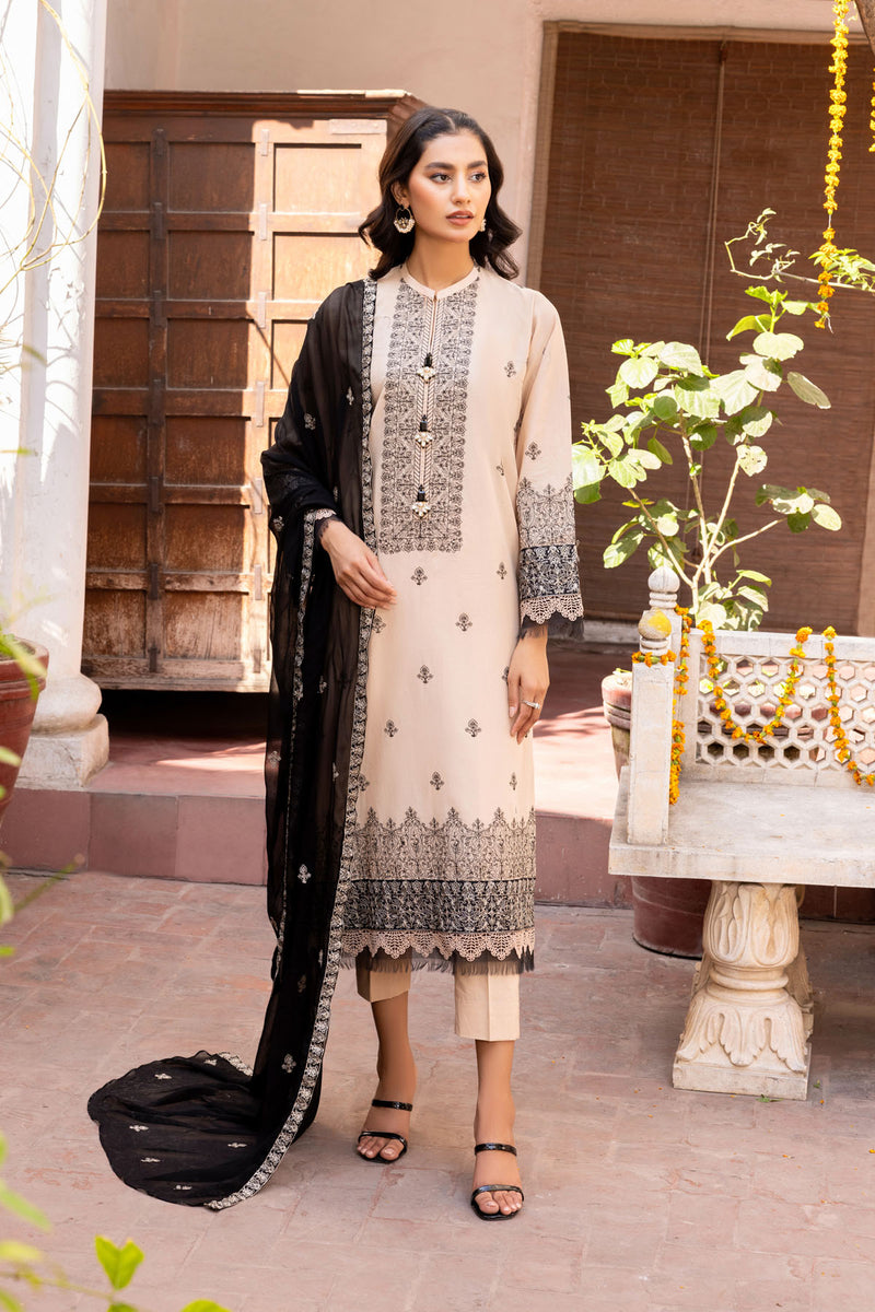 EMBROIDERED LAWN 3 PCS (UNSTITCHED)