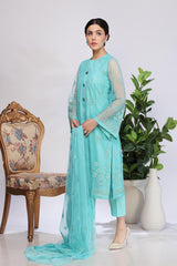 EMBROIDERED  POLYESTER NET 2 PCS