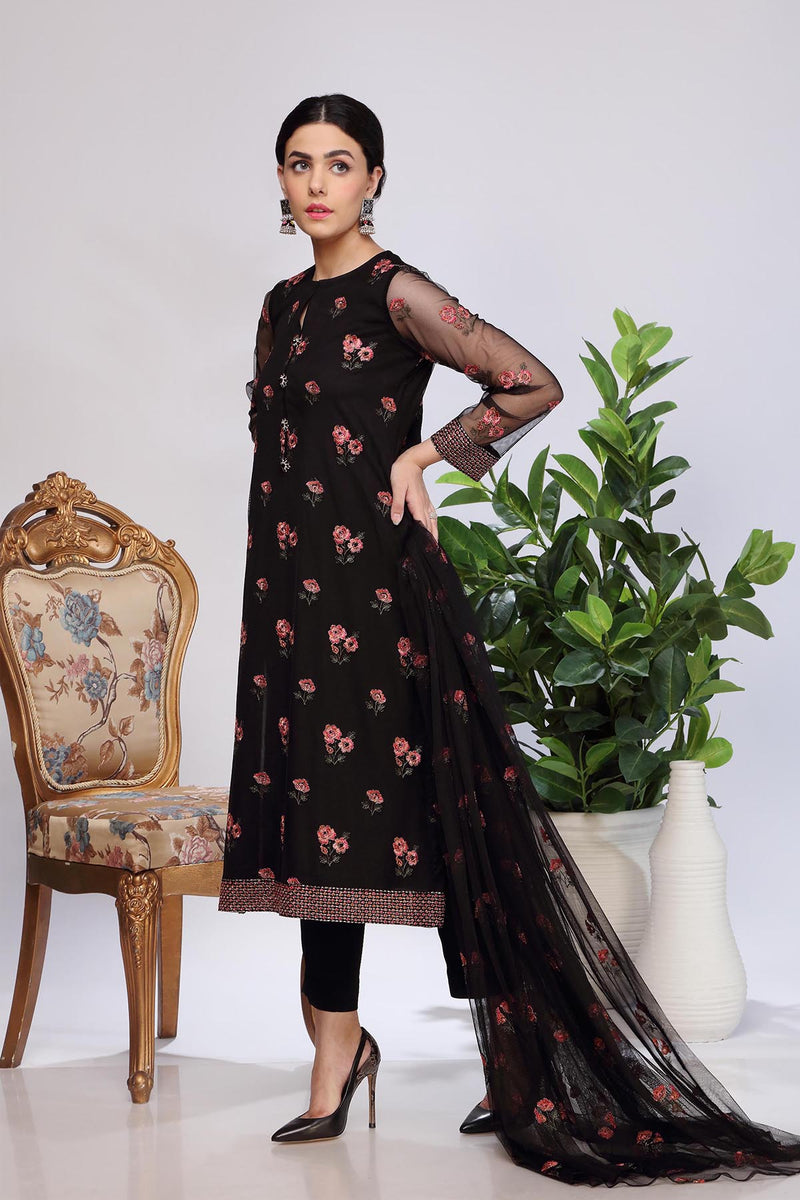 EMBROIDERED  POLYESTER NET 2 PCS