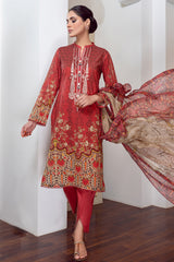 PRET PRINTED & EMBROIDERED LAWN 3 PCS
