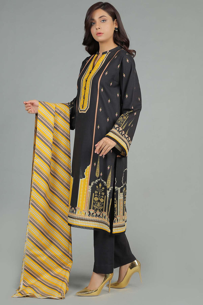 PRINTED KHADDAR 2 PCS