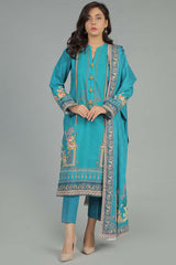 PRINTED KHADDAR 2 PCS