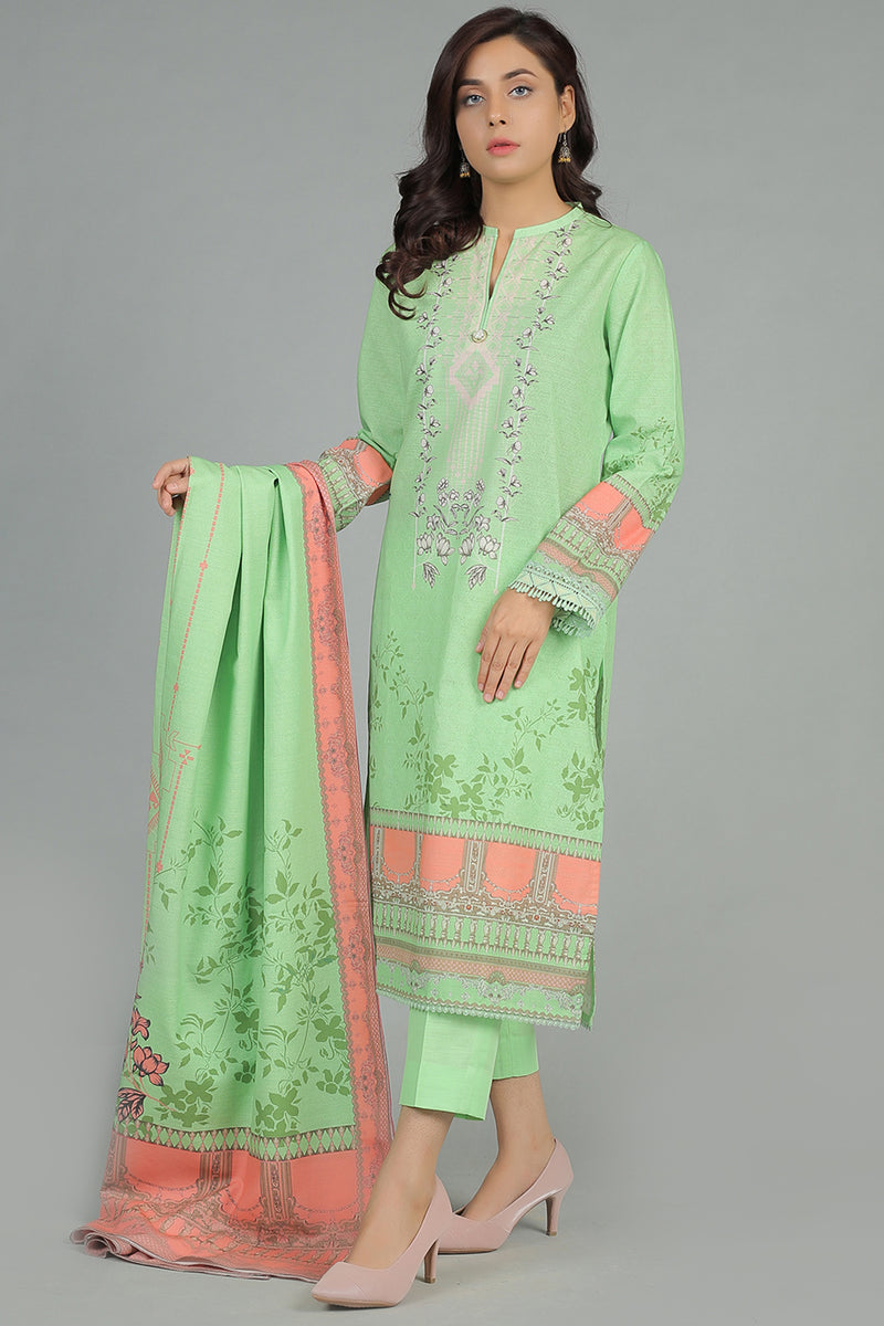 PRINTED KHADDAR 3 PCS