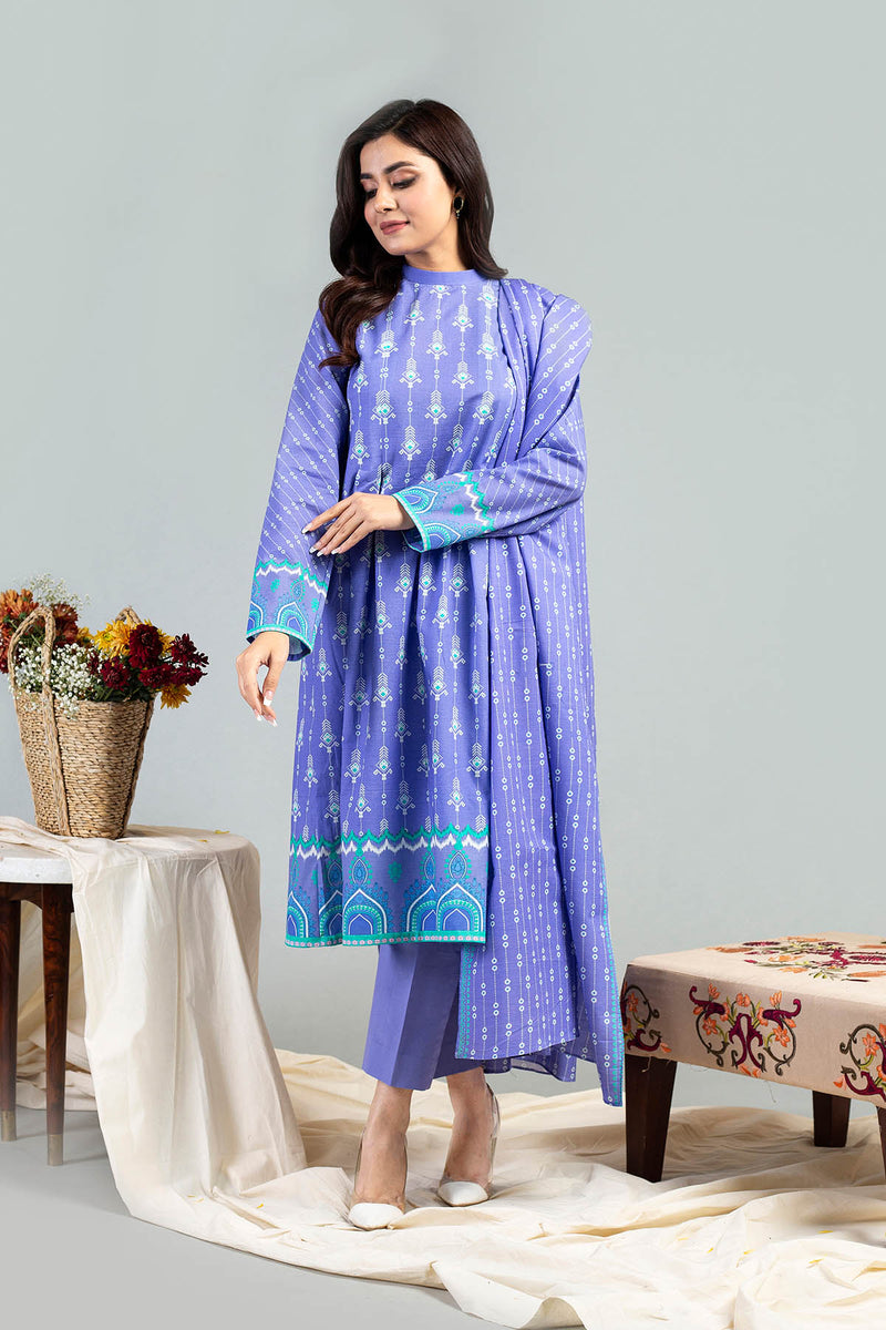 PRINTED KHADDAR 3 PCS