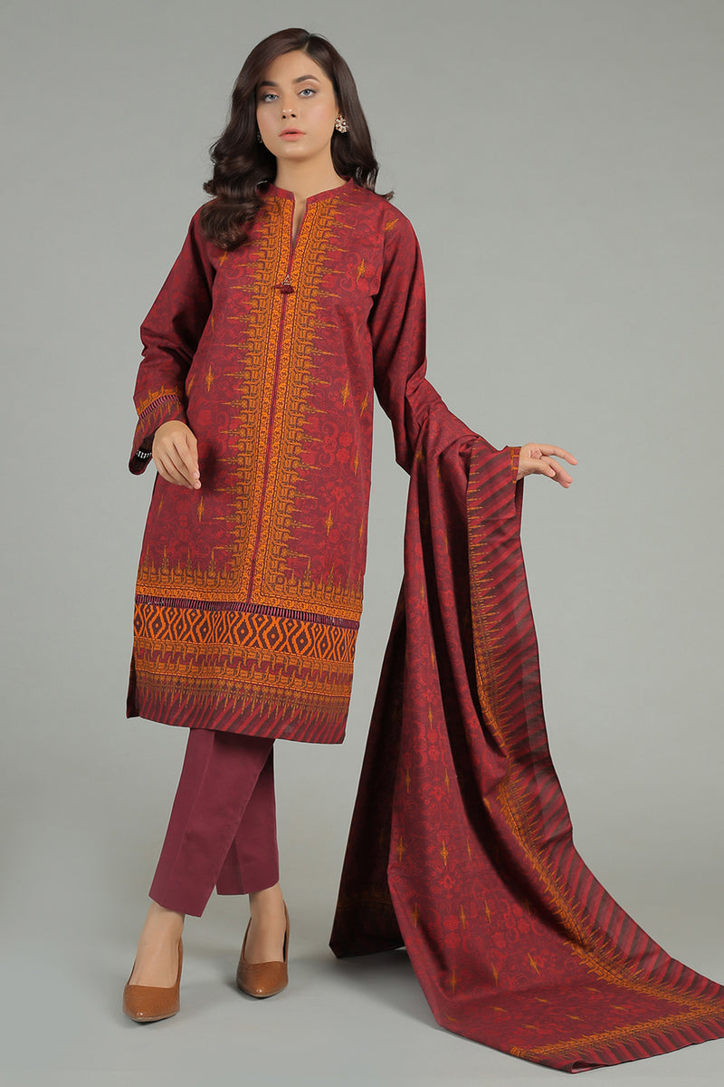 PRET PRINTED KHADDAR 3 PCS