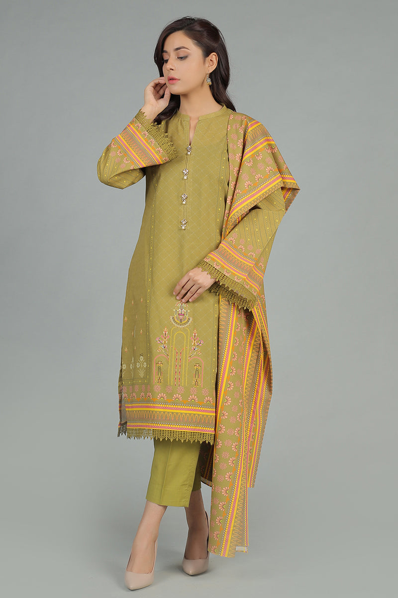 PRINTED KHADDAR 3 PCS