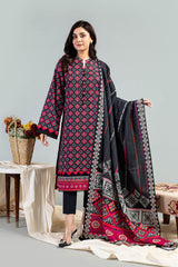 PRINTED KHADDAR 3 PCS