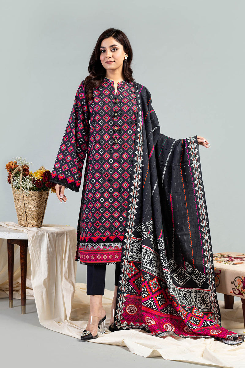 PRINTED KHADDAR 3 PCS
