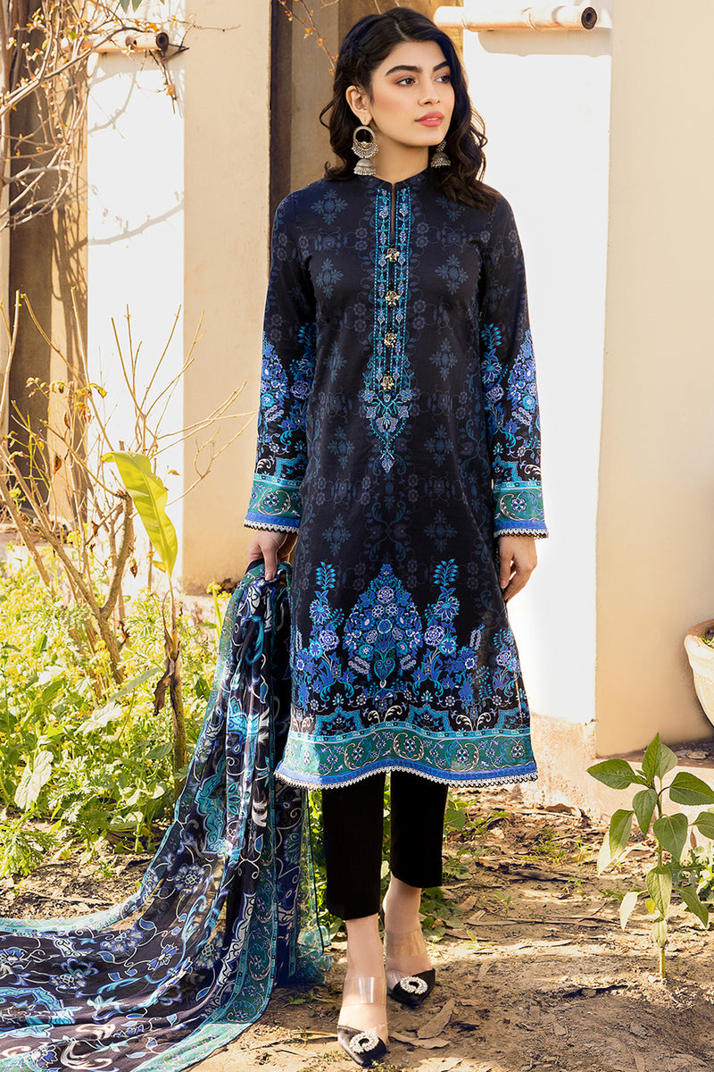 EMBROIDERED & PRINTED LAWN 3 PCS