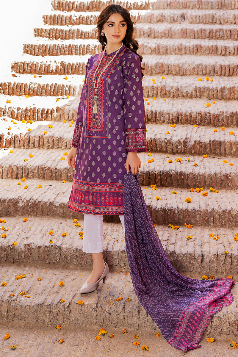 EMBROIDERED & PRINTED LAWN 3 PCS