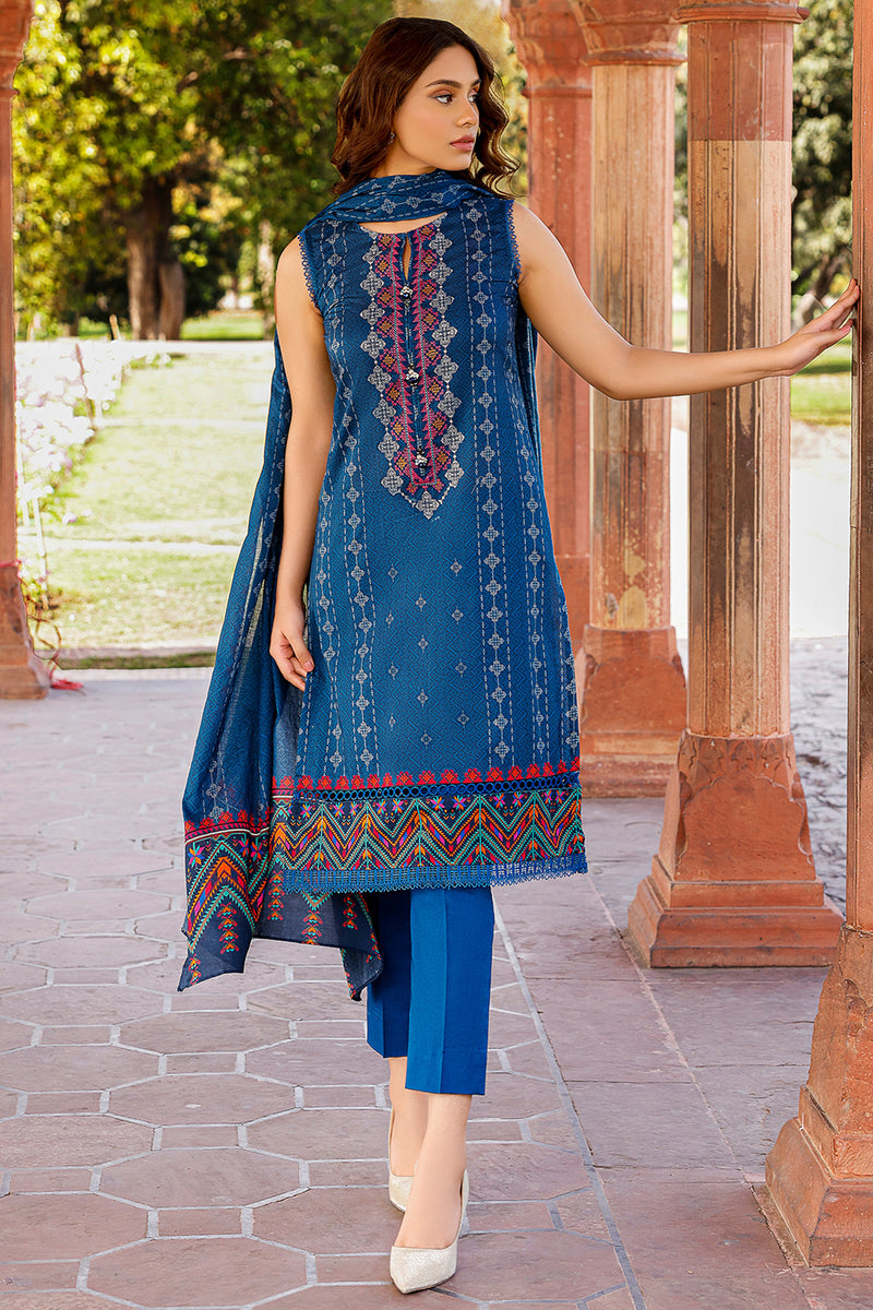 EMBROIDERED & PRINTED LAWN 3 PCS