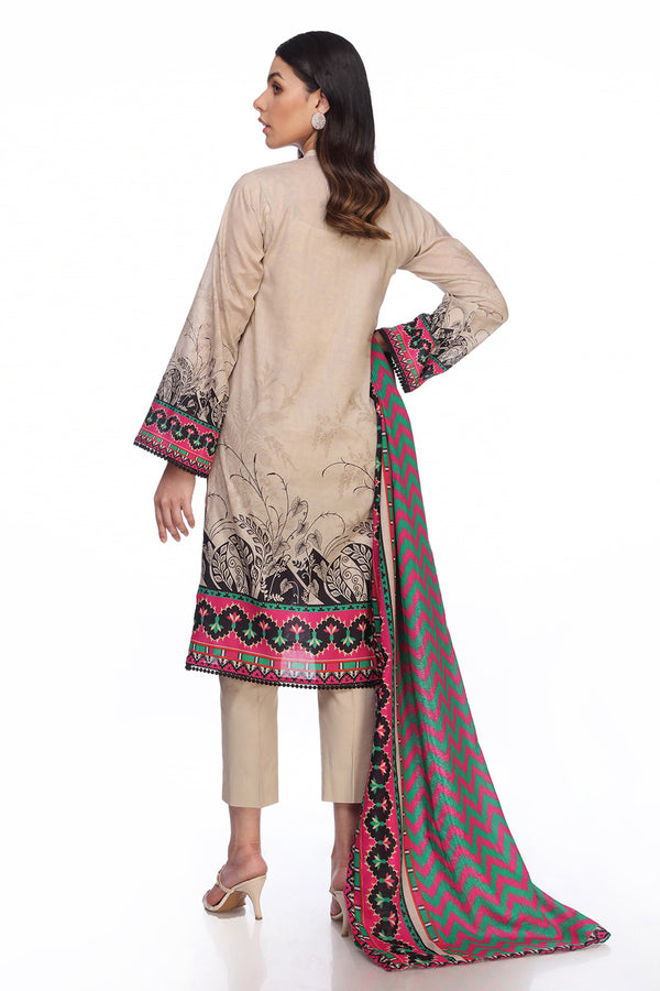PRET  EMBROIDERED & PRINTED LAWN 3 PCS