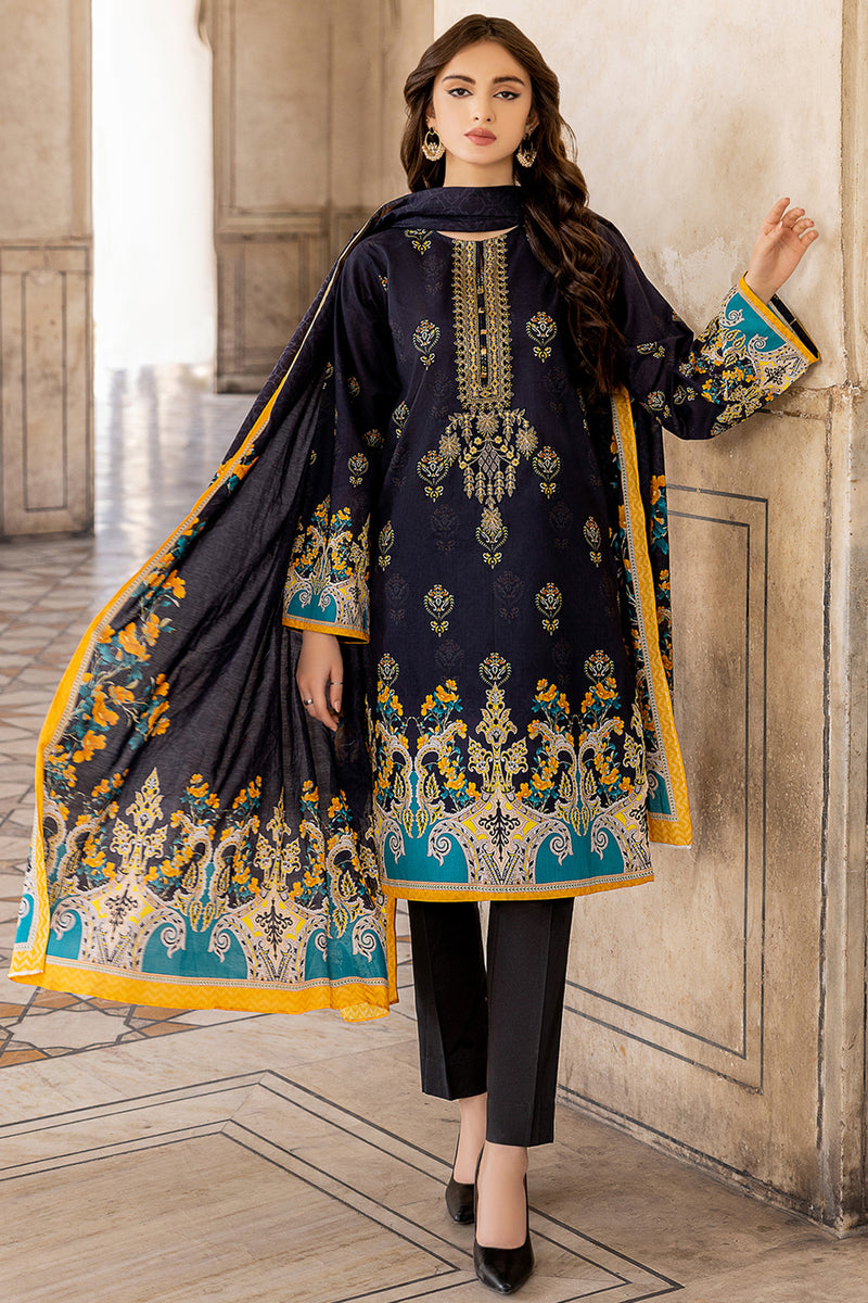 EMBROIDERED & PRINTED LAWN 3 PCS