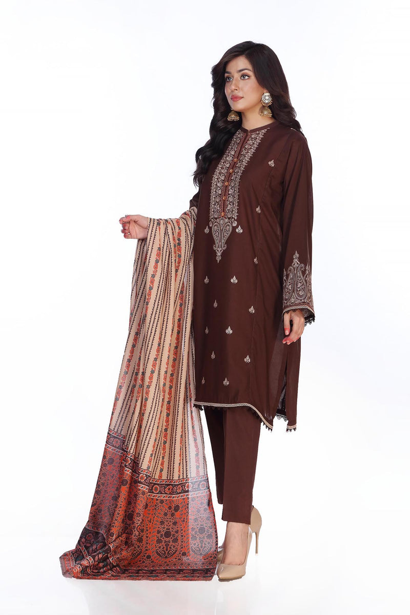 PRET EMBROIDERED & PRINTED LAWN 3 PCS