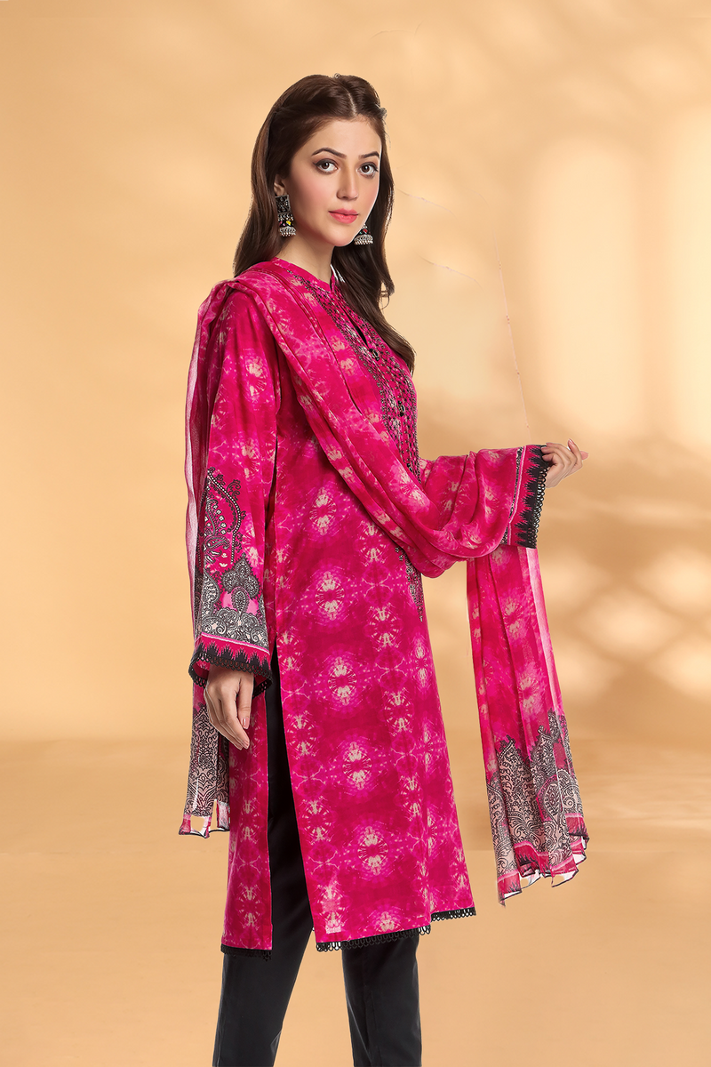PRET EMBROIDERED & PRINTED LAWN 2 PCS