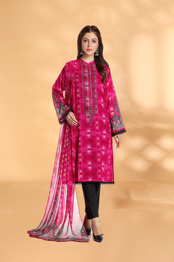 PRET EMBROIDERED & PRINTED LAWN 2 PCS