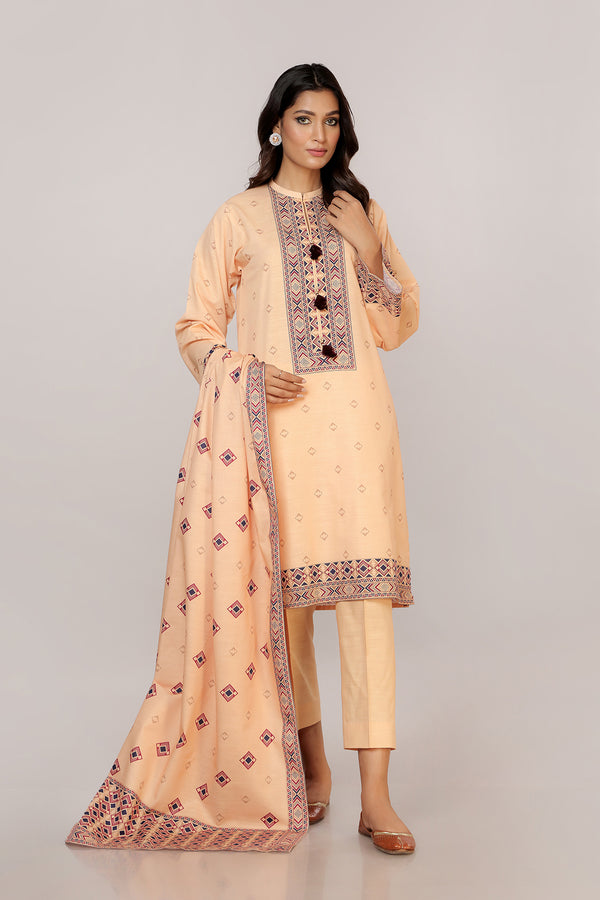 PRINTED KHADDAR 3 PCS