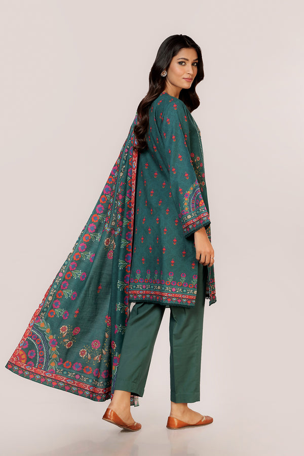 PRET PRINTED KHADDAR 3 PCS