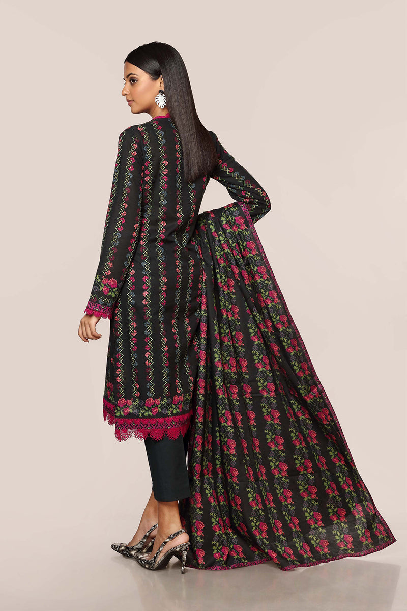 PRINTED KHADDAR 3 PCS