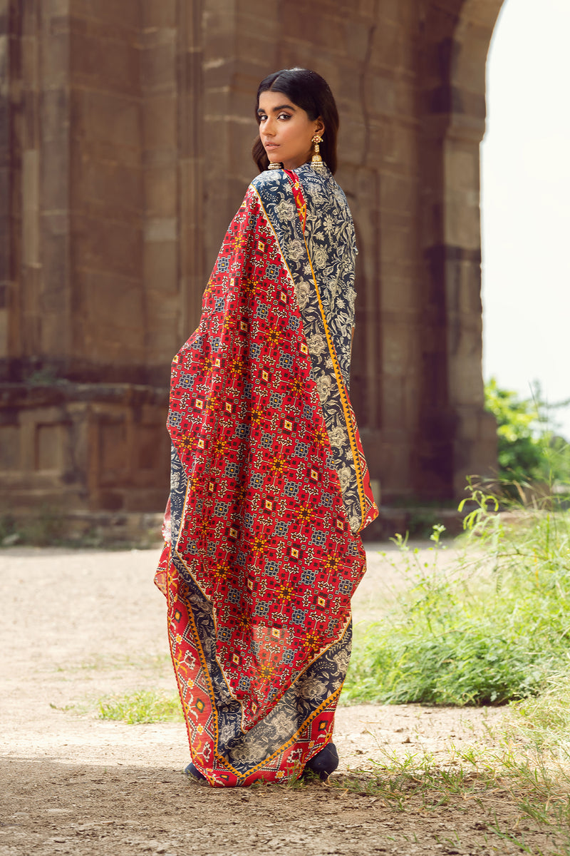 PRINTED KHADDAR 2 PCS